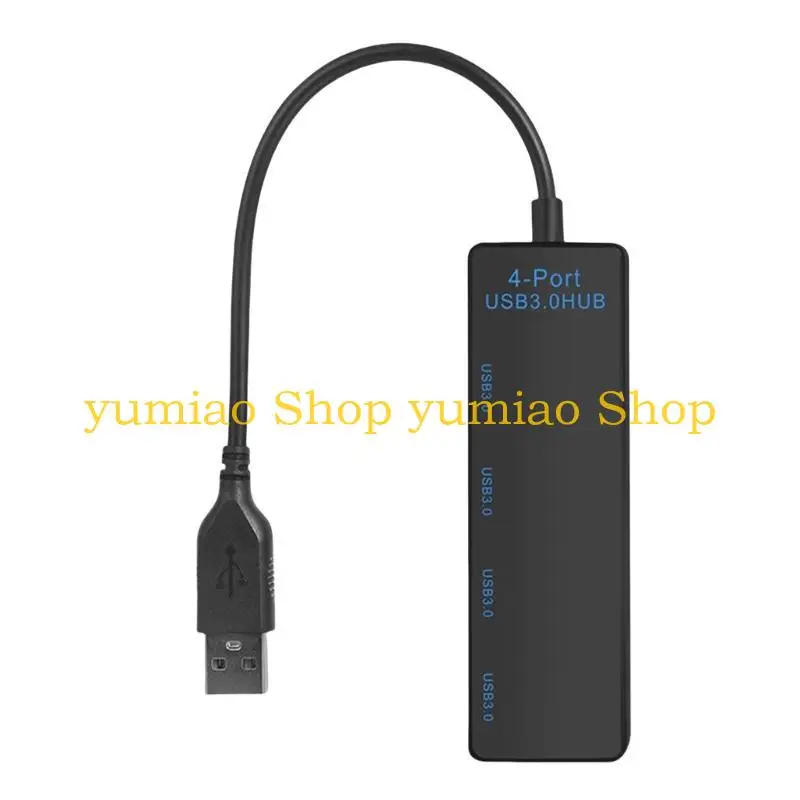 587B Efficient USB3.0 Hub 4Port USB Splitter for Computer and Compatible for Mouse Keyboard Printer Hard Drive Connection