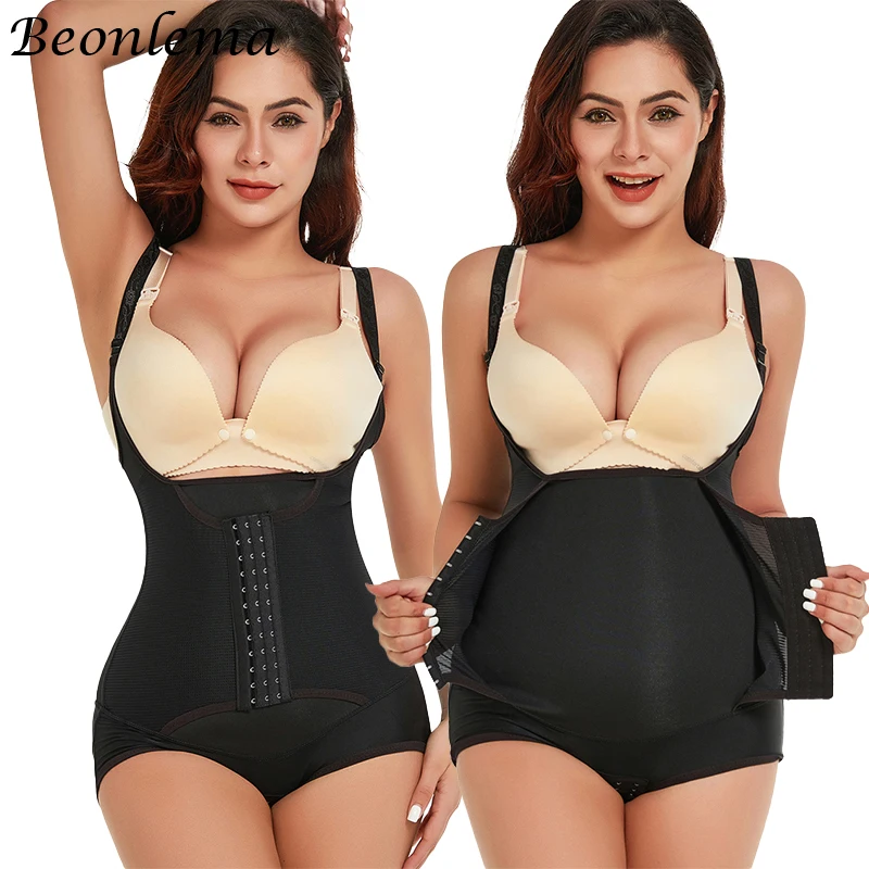 

Beonlema Women's Binders and Shapers Fajas Colombianas Body Shaper Bodysuit Tummy Control Waist Trainer Butt Lifter Shapewear