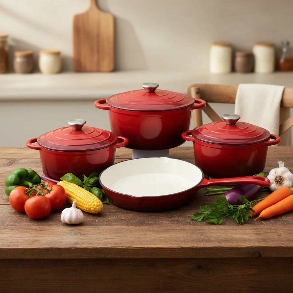 7-delige moderne duurzame emai - Dutch Oven Enamel recensie en prijs