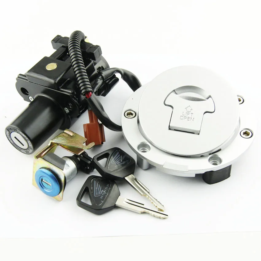 Motorcycle Ignition Switch Fuel Gas Cap Seat Lock Key Kit For Honda CBR1000 CBR1000RR Fireblade CB600F Hornet 600 PC-41 Parts