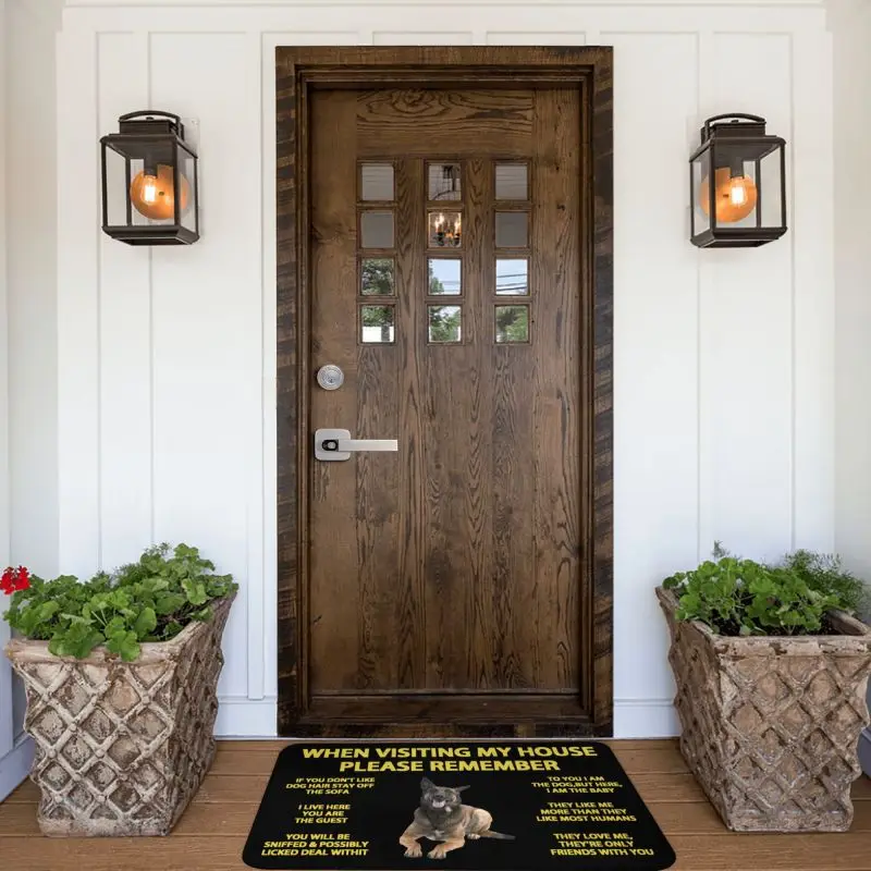 Belgian Shepherd Dog Malinois Front Floor Door Entrance Mats Outdoor Kitchen Bathroom Doormat Bedroom Carpet Rug