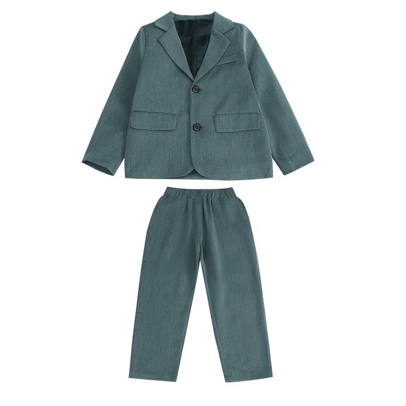 Abito da ragazzo Abito casual Abito da ragazzo bello Abito da fiore per bambini Costume da spettacolo per bambini primaverili e autunnali