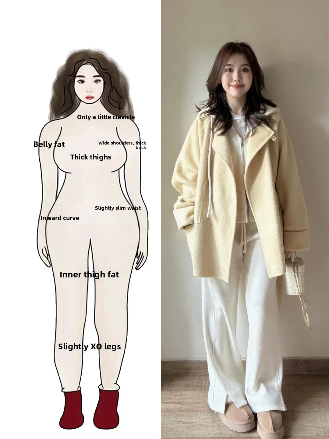 

Зимний модный комплект из трех предметов: шерстяное пальто, свитшот и повседневные брюки для женщин больших размеров, мягкий, омолаживающий, элегантный стиль