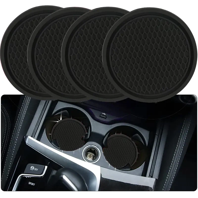 

4 x Car Center Armrest Box Waterproof & Dirt Resistant Coasters