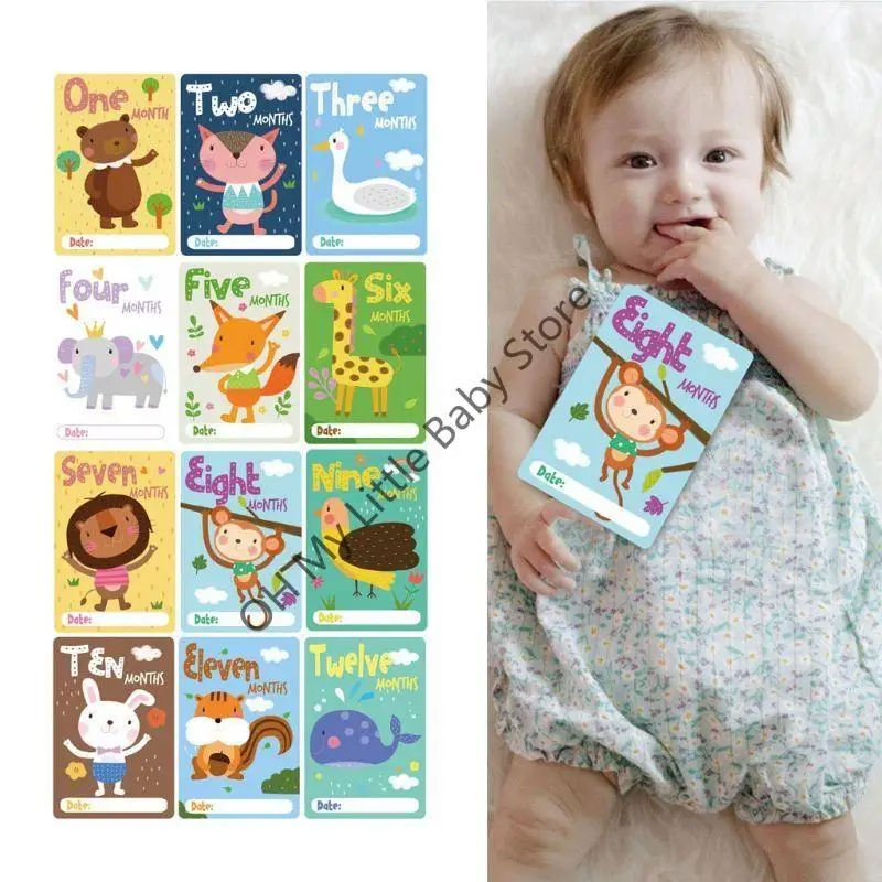 

M76C Возрастные карты моего первого ребенка 0-12 месяцев с картинками Фотокарточки Сувениры