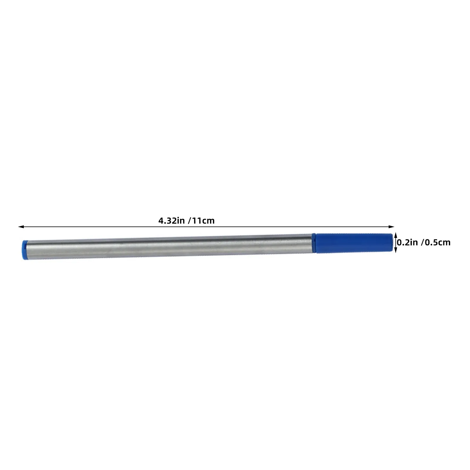 20Pcs Replaceable Metal Gel Ink Refills 0.7mm Wide Compatibility Retractable Conical Tip Pens Smooth Writing Quick Dry