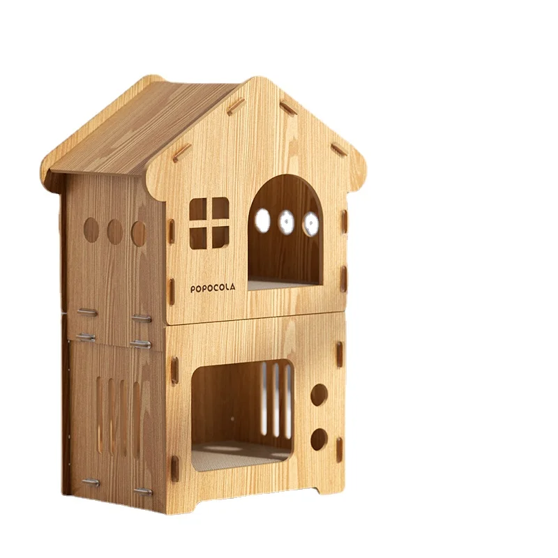 

YY Integrated House-Type Wear-Resistant Claw No Chipping Corrugated Paper Replacement Cat House House House Detachable