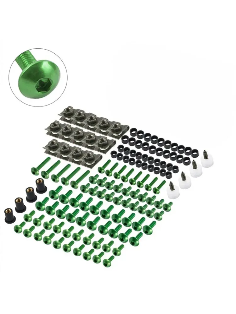 

Motorcycle Fairing Body Screws Complete Set For KAWASAKI Versys 1000/650/X-300 Ninja250/300/650 ER-4N ZX-6R/10R Z900 Accessories