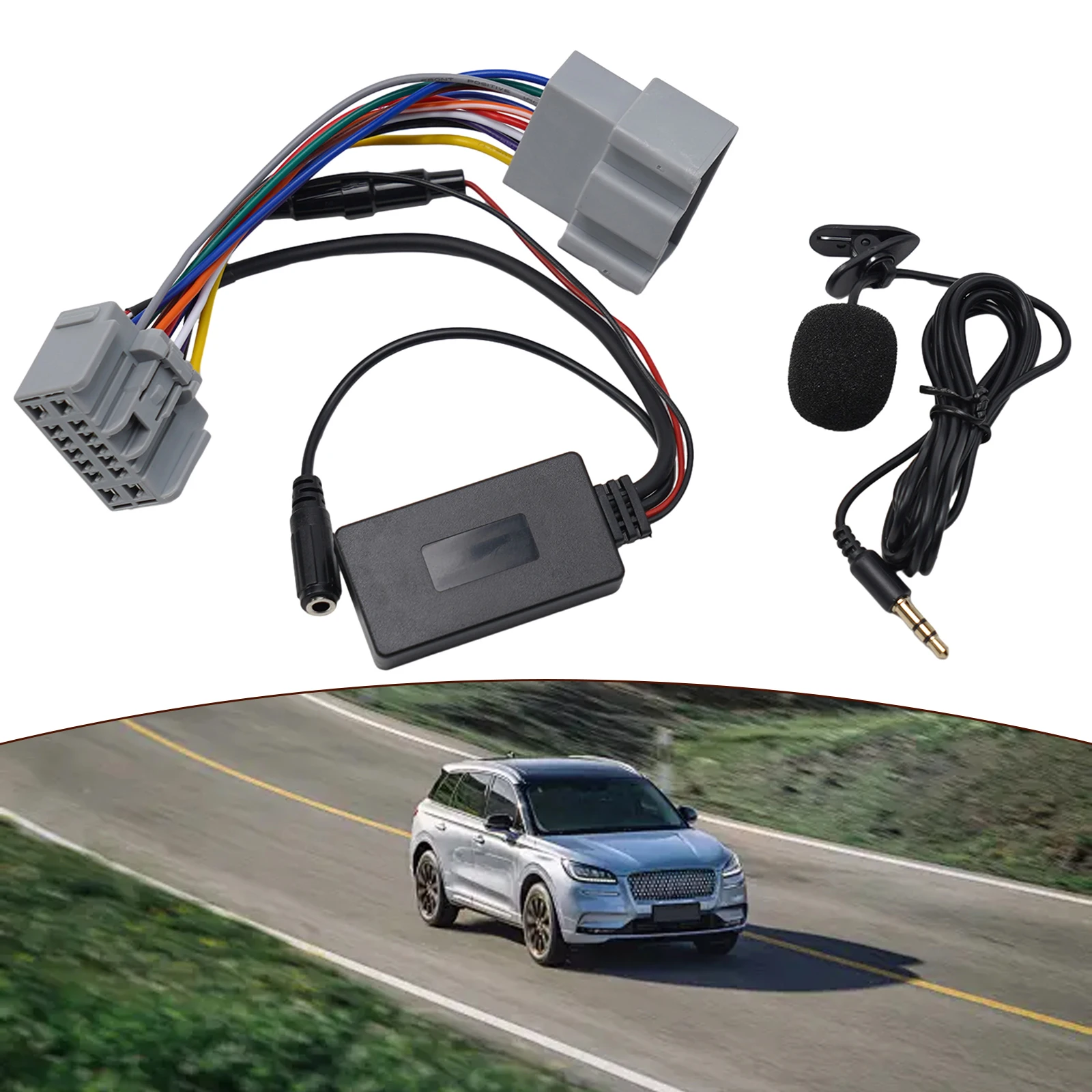 ABS Audio Cable Adapter Audio Cable Adapter Central Control Player Compatible High Quality For Volvo S60 2004-2019