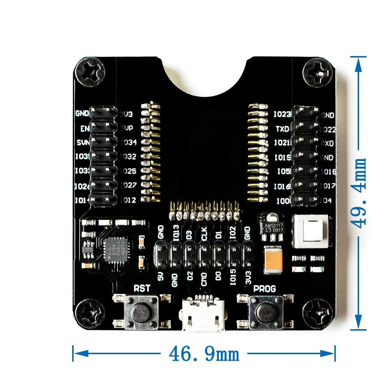 ESP8266 ESP-WROOM-32 ESP32-WROOM   Development Board Test Programmer Socket Downloader for ESP-01 ESP-12F ESP-07S ESP-12S ESP32