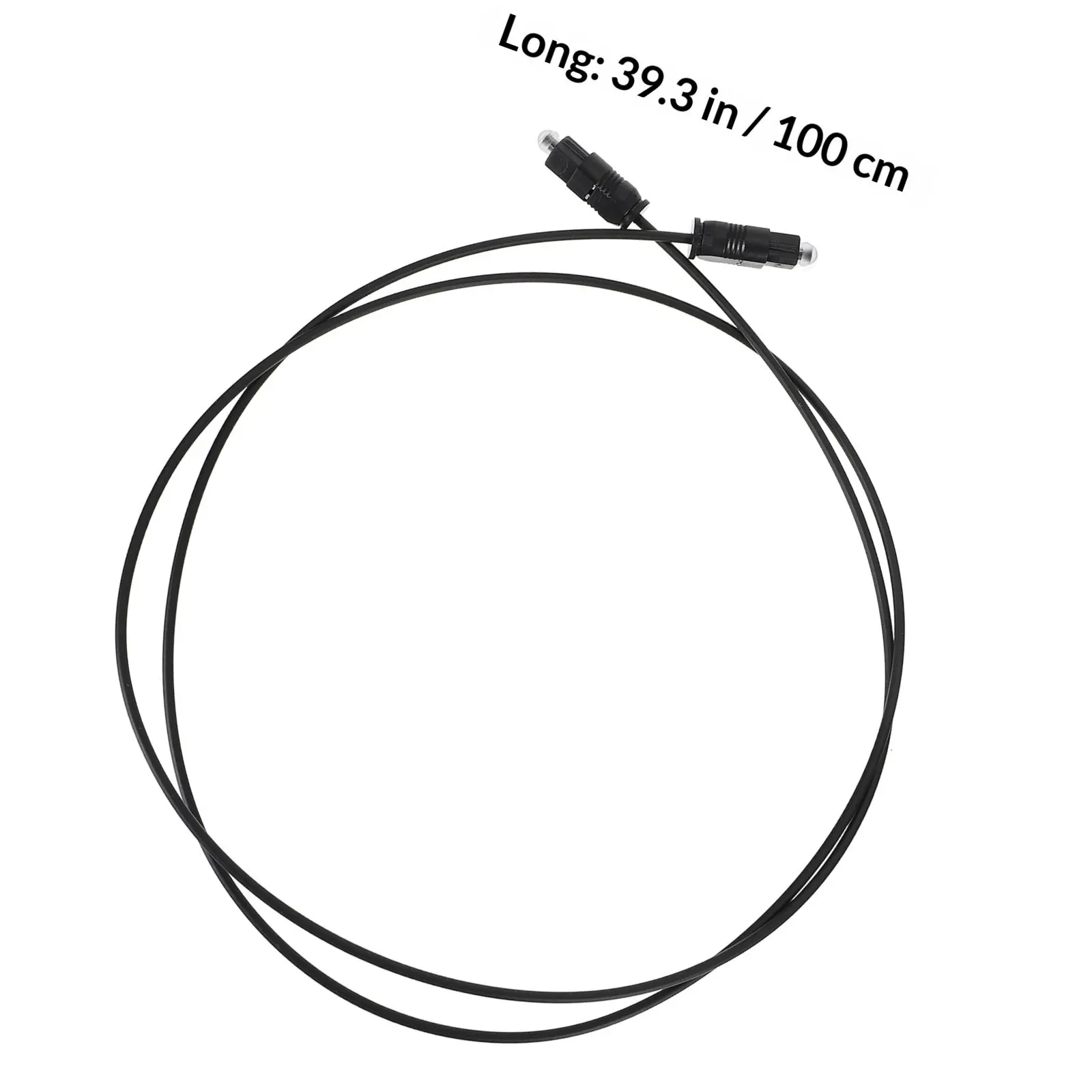6Pcs 1 Meter Optical Audio Cable Cord for Sound Bar TV Game Console Cd Player Micro Convex Lens