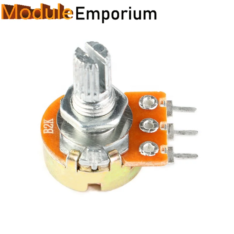 Neuer Potentiometer Topf wh148 b2k 2k Welle 15mm 3pin Potentiometer