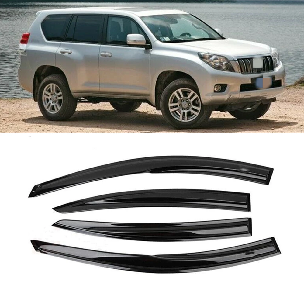 

Автомобильный оконный козырек для Toyota Land Cruiser Prado 150 FJ150 2011-2020, дверной солнцезащитный дефлектор от дождя, защита от дождя, солнцезащитный козырек от дождя