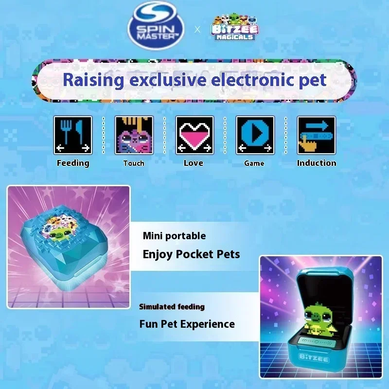 New Bitzee Magicals Electronic Digital Pets Spinmaster Interactive Toy Digital Pet Toys Virtual Games Smart Tamagotchi Gifts Toy