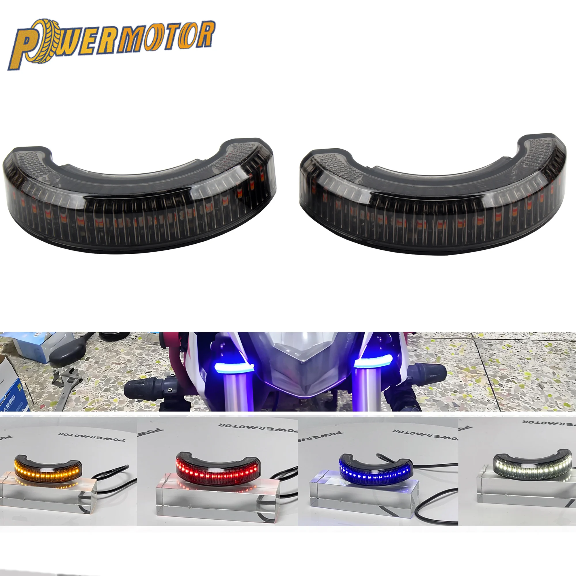 

For Suzuki GSX250R Motorcycle 12V LED Highlight Lights Motocross Modified Indicator Shock Absorption Lamps Parts