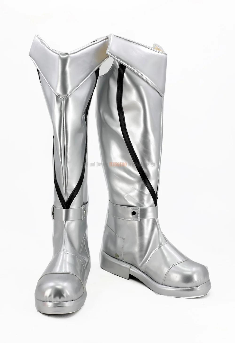 FGO Cosplay Fate Grand Order Bedivere Cosplay Boots Silver Shoes Custom Made Any Size