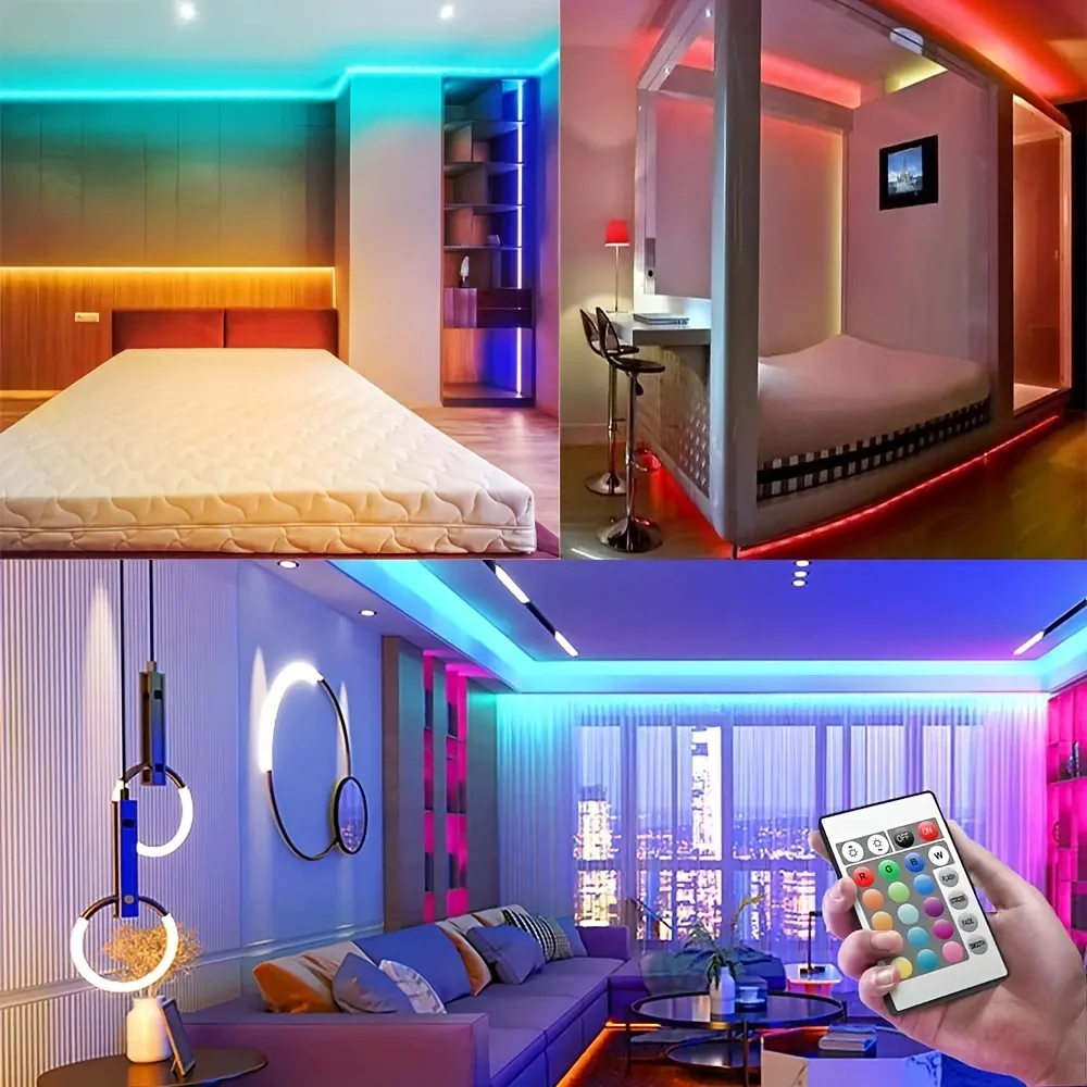 Imagem -05 - Usb Led Strip Light para Decoração de Quarto Fita Rgb 30 Metros Bluetooth Fita Ice String Música Sync Iluminação de Férias Parede 5050 5v