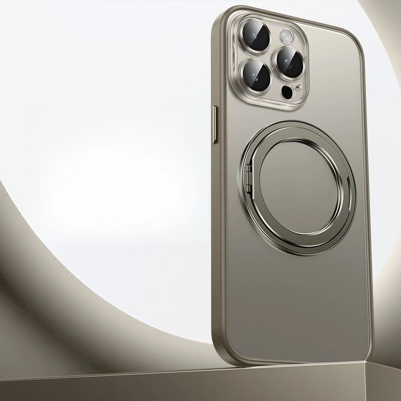 Magnetyczny uchwyt 360 stopni, wszechstronna osłona ochronna aparatu i etui na telefon odporne na upadki dla iPhone'a 17 Pro