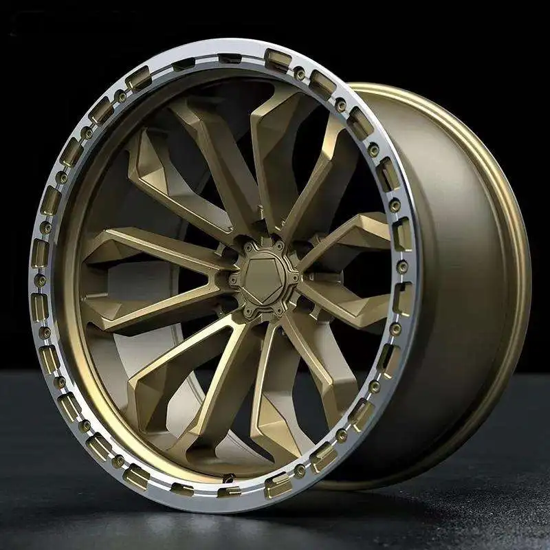FOR All-terrain ATV&UTV Forged Aluminum Alloy Beadlock Wheels 6x139.7 15 16 17 18 Inch Off-Road 4x4 Forged Wheels