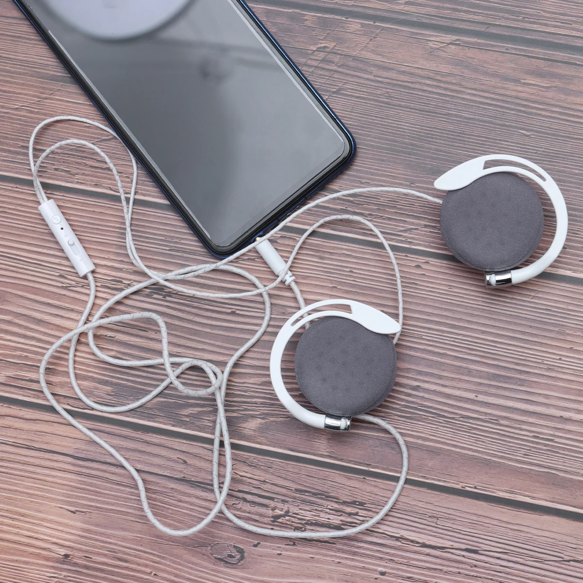 

Earhook Headphones Supraaural Sports Earphone Neck Hanging Wired Headset Lightweight Comfortable Music Daily Use