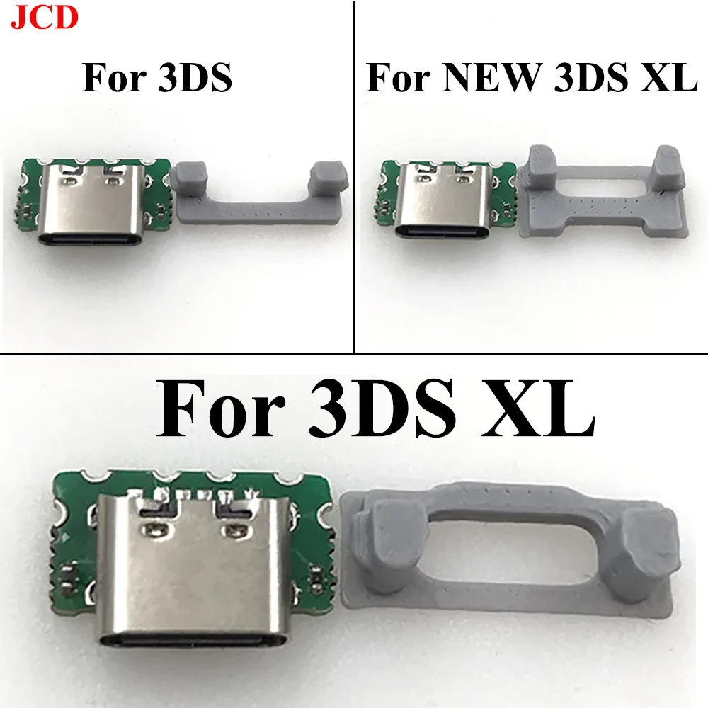 1 Piece 2 in 1 USB-C USB Type-C Charging Port For Nintendo 3DS New 3DS XL LL