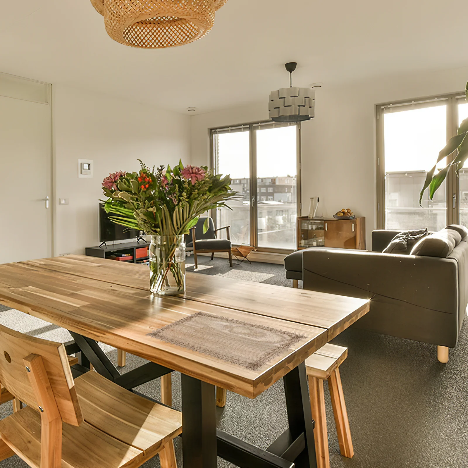 4 قطعة المفارش الخيش 45x30 سنتيمتر أنيقة شرابة حافة الجدول المفارش مقاومة للحرارة والبقع التدريع الكتان تحديد الموقع ديكور #4