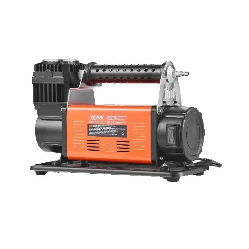 SucceBuy 12 فولت منفاخ إطارات محمول 7.06CFM ضاغط هواء عالي التحمل 150 رطل لكل بوصة مربعة مضخة هواء للطرق الوعرة مع محولات لشاحنة SUV RV