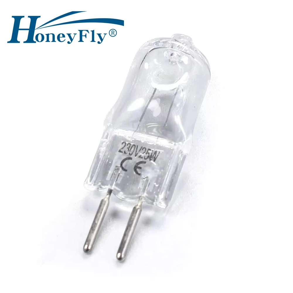 HoneyFly 3pcs G5.3 High Temperature Resistant Halogen Bulb 300 Degree 12V 10W 20W 50W 220V 25W Oven Lamp Toaster Steam Oven