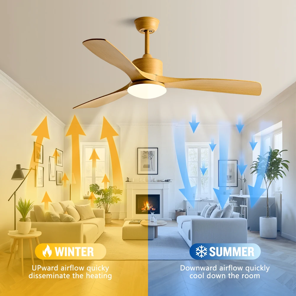 36/42/52Inch Strong Wind Ceiling Fan Light Modern Simplicity Restaurant Electric Fan Household Ceiling Fan With Light