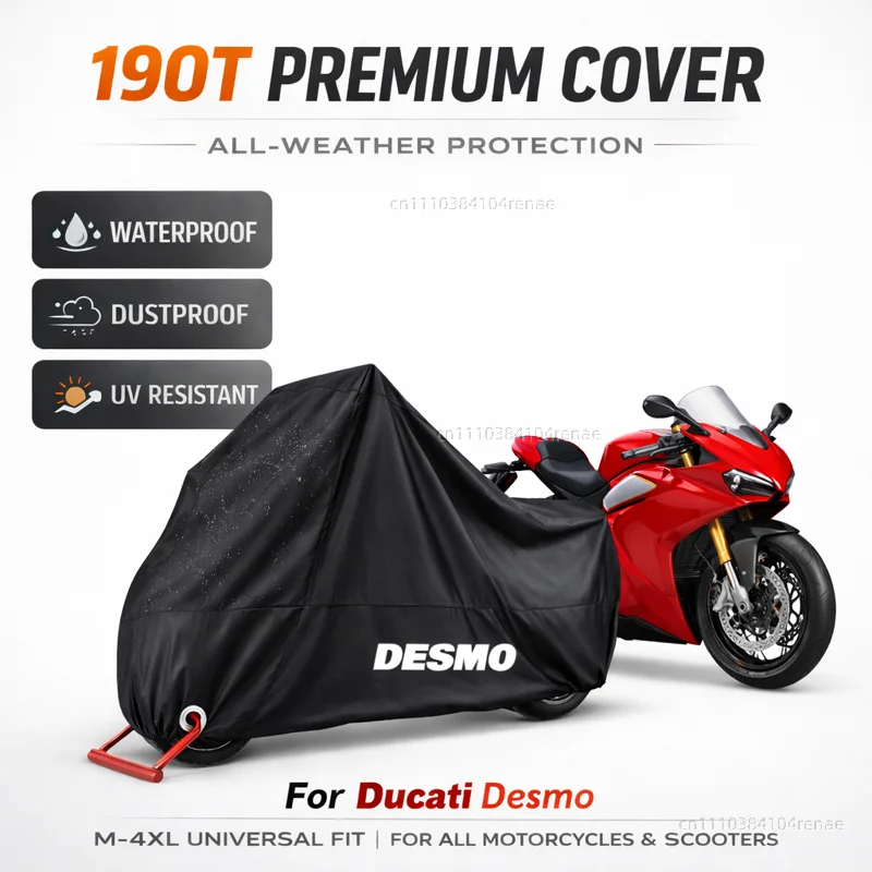 

For Ducati Desmo 250 MX 450 MX Desmosedici RR 190T Motorcycle Cover Waterproof Dustproof UV Protection All Season