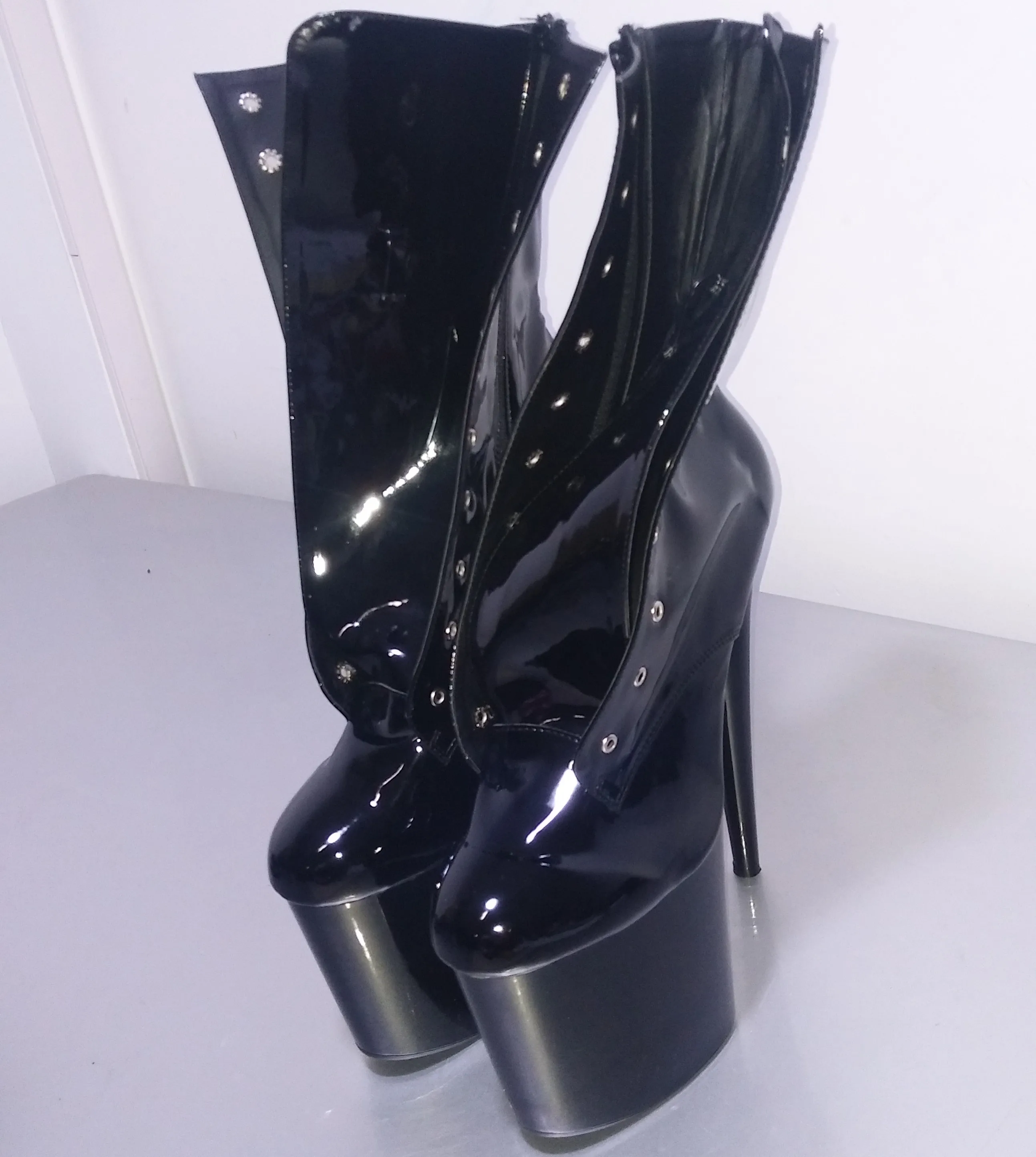 Models sexy 13-15-17cm super high heels, fashion soft leather color can be customized  dance shoes , large size 34-46