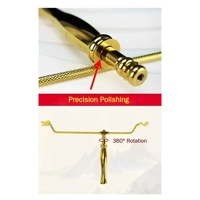AAAN-Copper Dowsing Rods Divining Rod,Solid Copper And Brass Dragon Seeking Tools For Detect Gold, Water Witching
