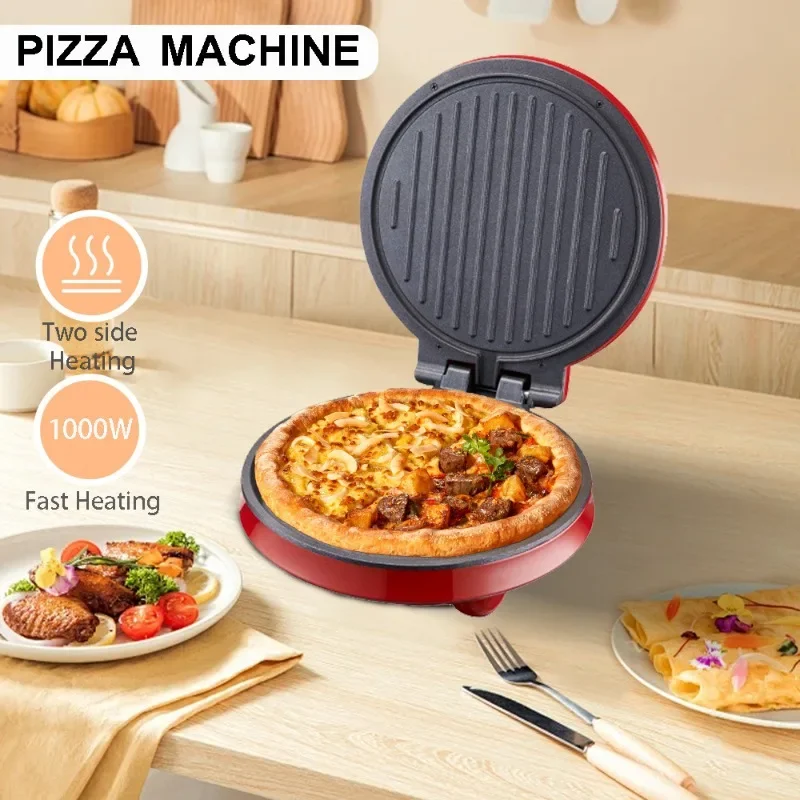 110V Electric Pizza Machine, Double-sided Heating Electric Cake Pan, Pancake Machine, Pancake Machine, Multi-function Frying