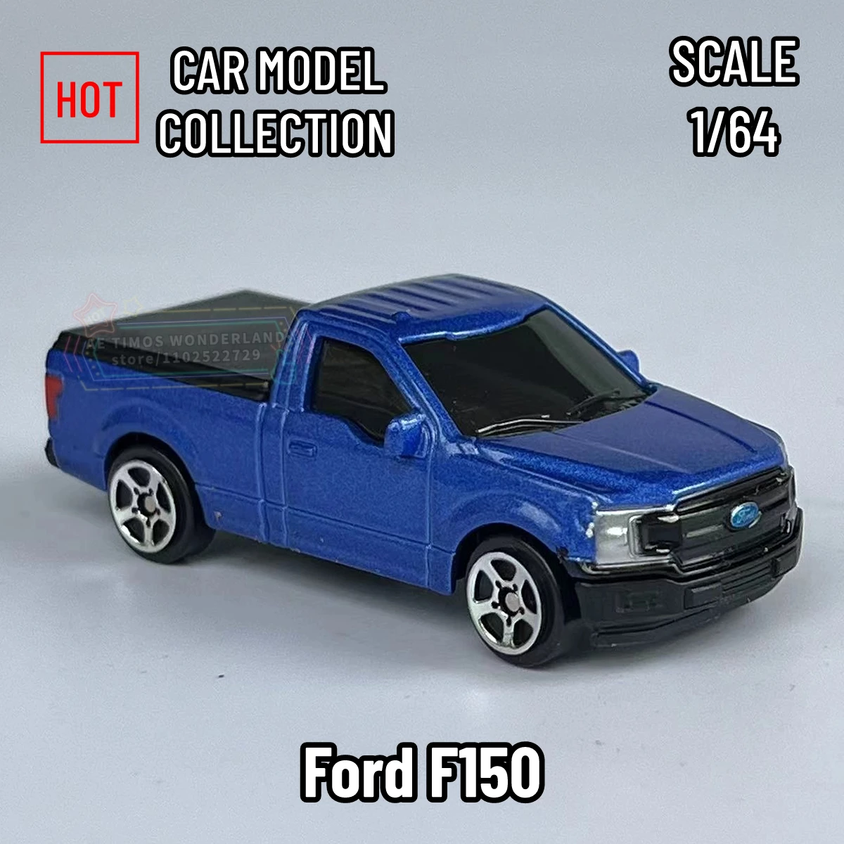 Scale 1/64 Ford F150 Pickup Metal Mini Car Model Replica Miniature Art Vehicle Diecast Collectible Toy for Kid Boy Frien