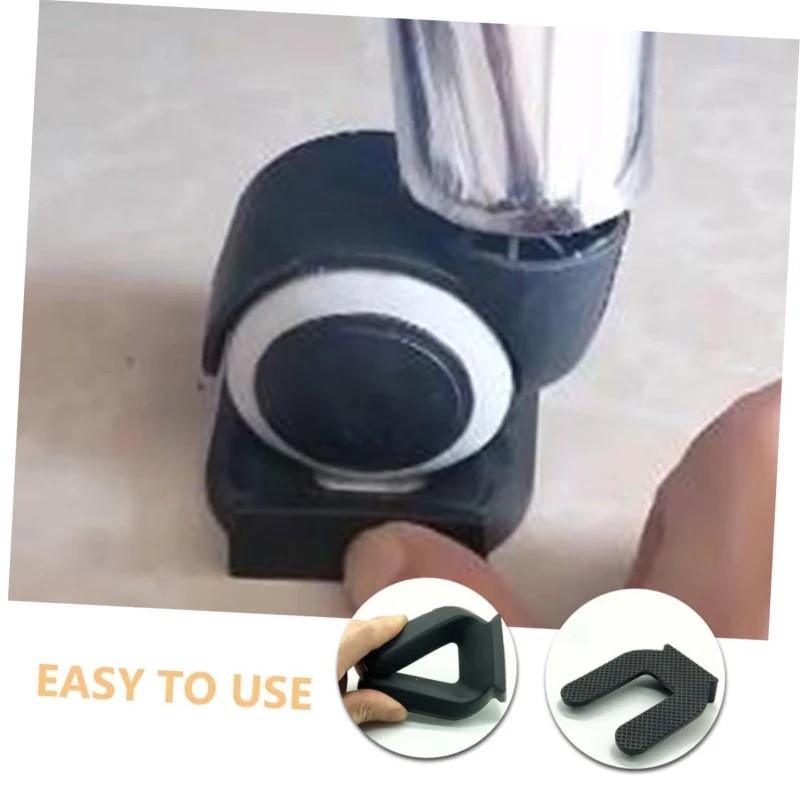 4Pcs Rubber Office Chair Wheel Stopper Furniture Caster Cups Hardwood Floor Protectors Chair Roller Feet Anti-slip Mat Pad