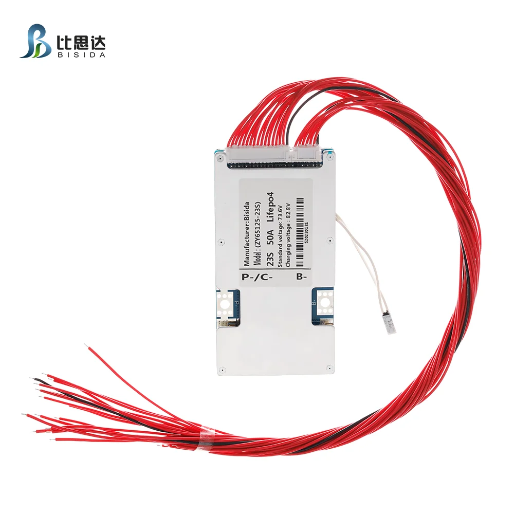 BMS 23S 24S 72V Battery Management System PCB Protection Board with Balance and NTC for 3.2V lifepo4 Battery Pack