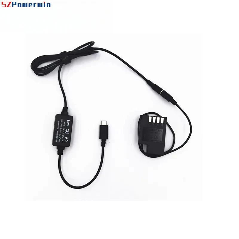USB Type-C PD + DMW-DCC12 DCC12 DC COUPLER DMW-BLF19E Фиктивный аккумулятор для Panasonic Lumix GH4 GH5 GH5II DMC-GH3 DMC-GH3GK DMC GH3 G9