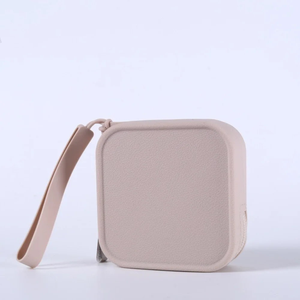 Vintage Silicone Organizer Wallet Coin Purse Waterproof Smooth Zipper Earphone Bag Macaron Color Cosmetic Bag Students