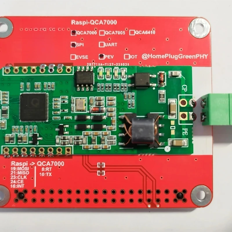 

QCA7000/7005 Development Board HomePlugGreenPHY/ISO15118 Raspberry