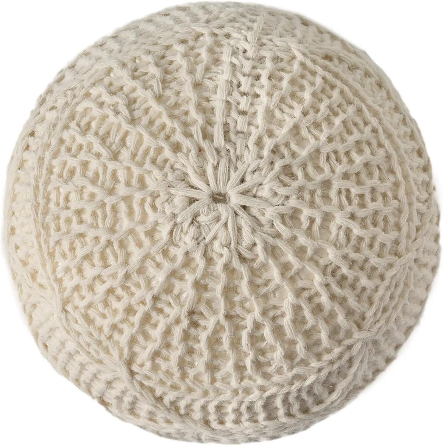 Mccardell Pouf fatto a mano-Cream