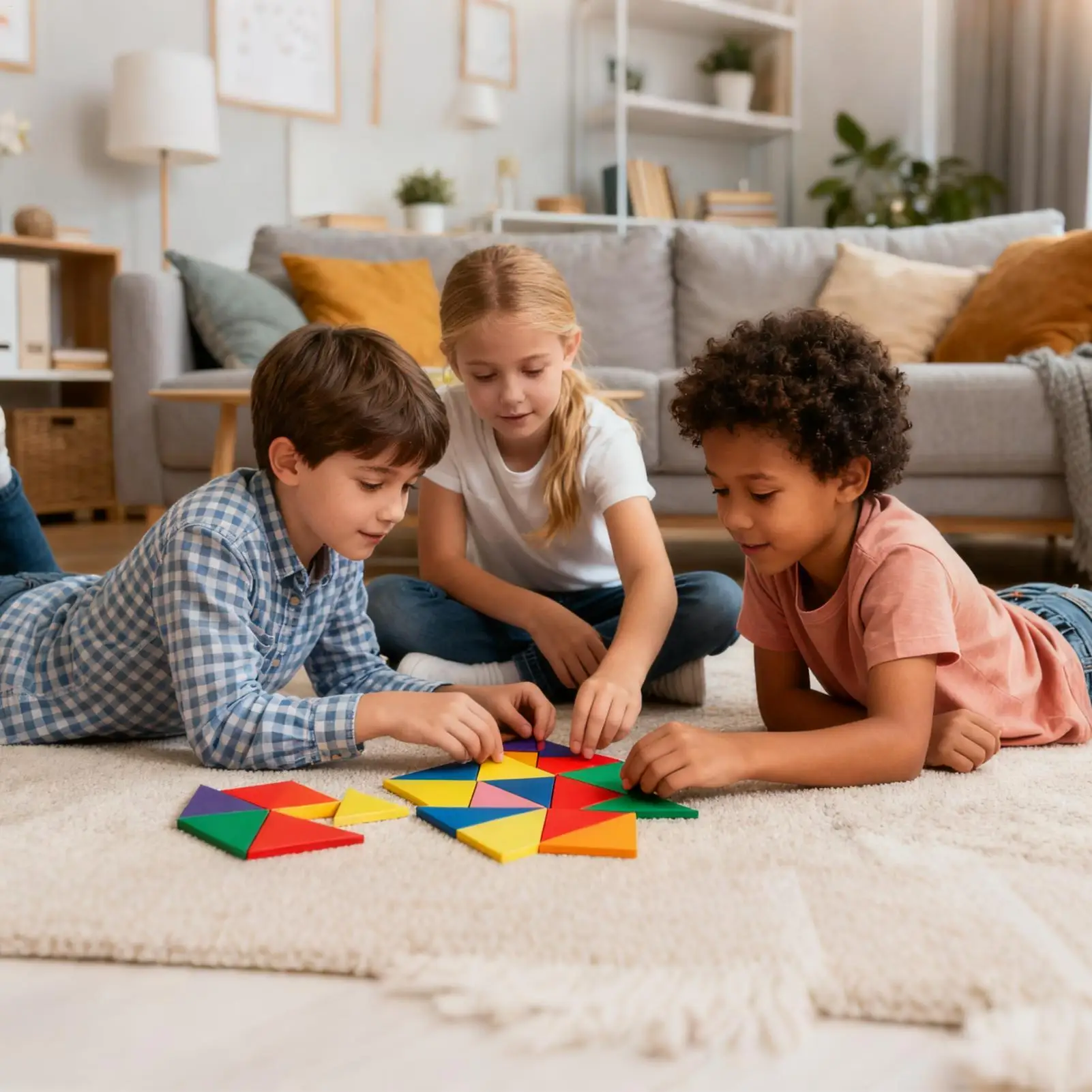 ألغاز تانجرام للأطفال تحسين المهارات المنطقية كتل ألغاز تانجرام مع مغناطيس للعبة الحفلات الليلية في الفصول الدراسية ورياض الأطفال