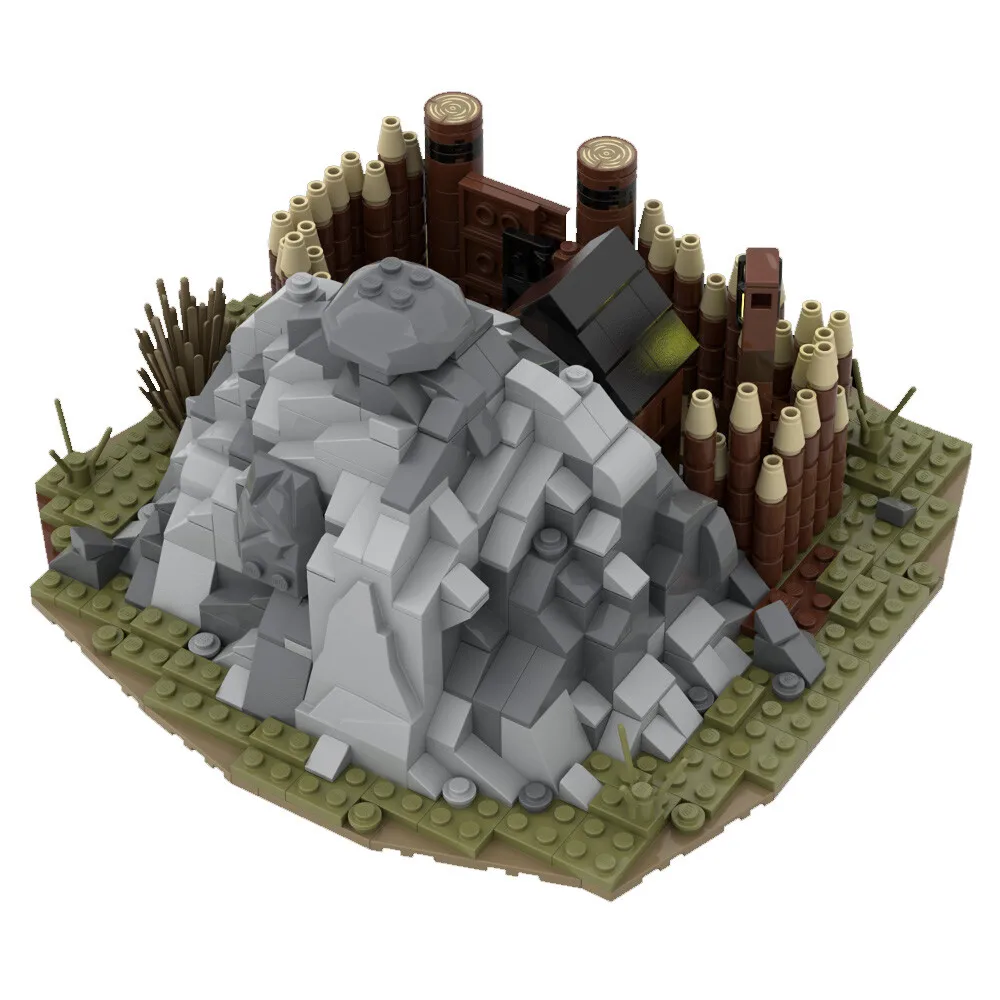 

MOC-114319 Medieval Gold Mine Model Building Toys Set for Collection 756 Parts