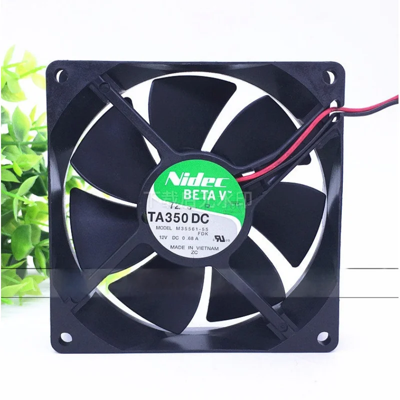 

HJY 1PCS NIDEC M35561-55 DC12V 0.68A 2-wire cooling fan 9025 9cm