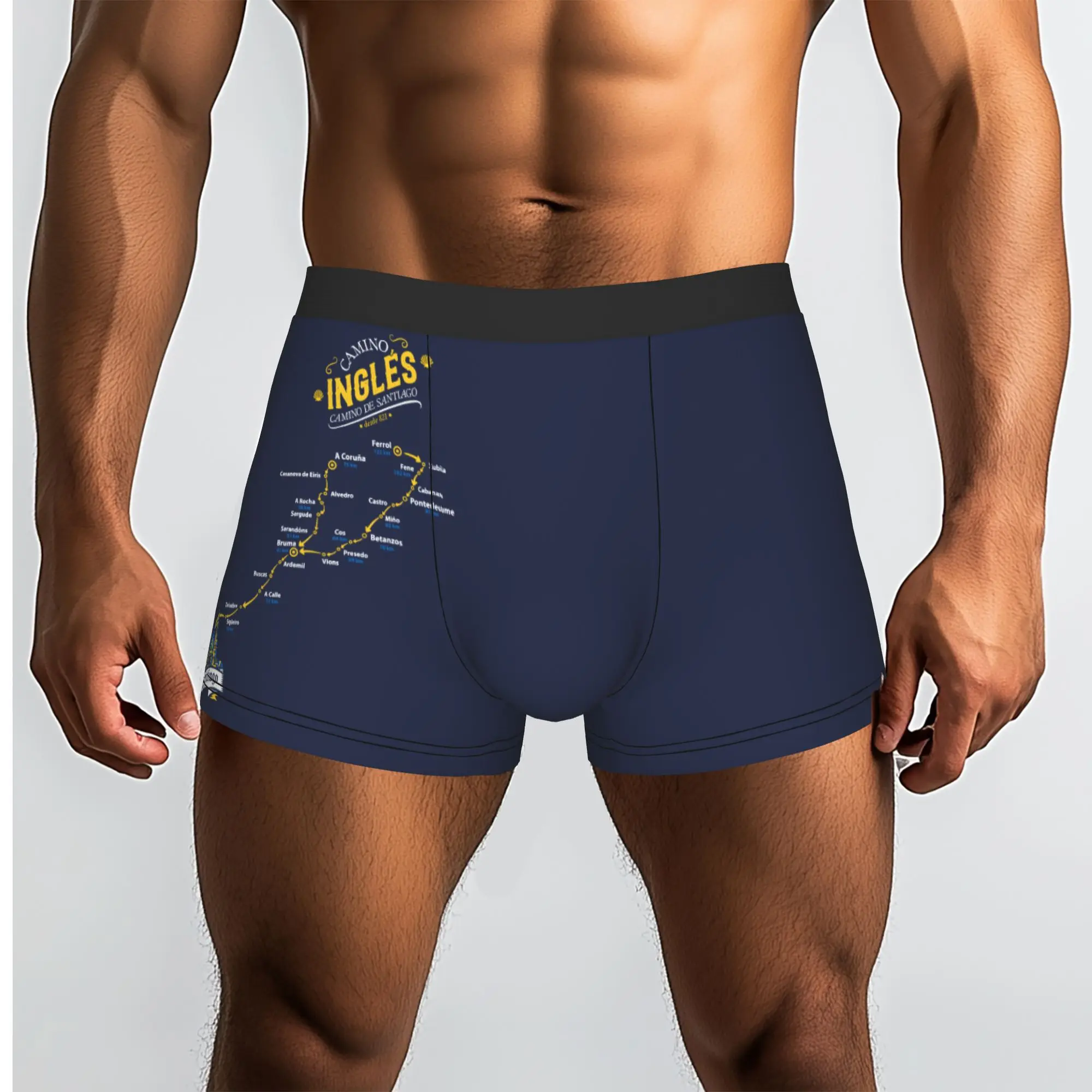 Customized English Way Boxer Shorts For Men 3D Printed  Underwear Panties Briefs Soft Underpants