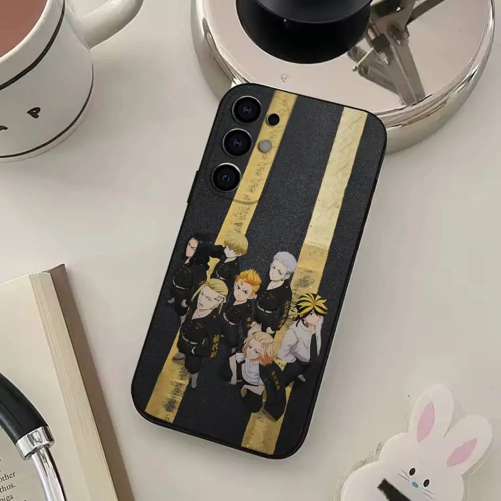 T-Tokyo Anime r-reeveng-gers coque de téléphone pour Samsung S25, S24, S21, S22, S23, S30, Ultra, S20, Plus, Fe, Lite, Note, 10.9,5G couverture noire