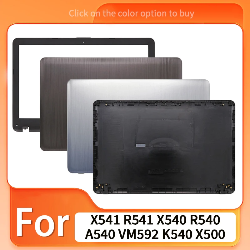 Black/Silver New Replace Cover For X541 R541 X540 R540 A540 VM592 K540 X500 C520U VM520U LCD Back Cover Front Bezel