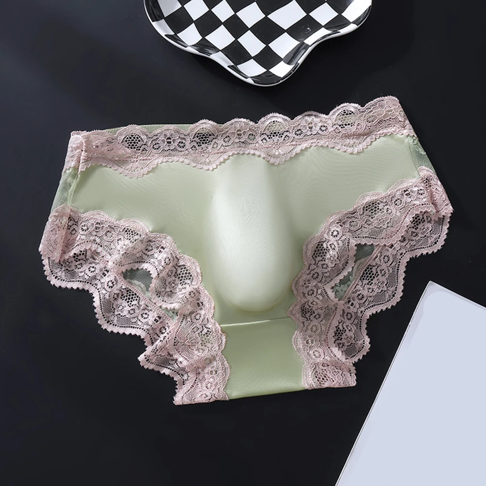 Smooth T-back Thongs Men Sexy Underwear Ultra Thin Ice Silk Underpants Soft Bulge Pouch Knickers Male Cooling Seamless Panties