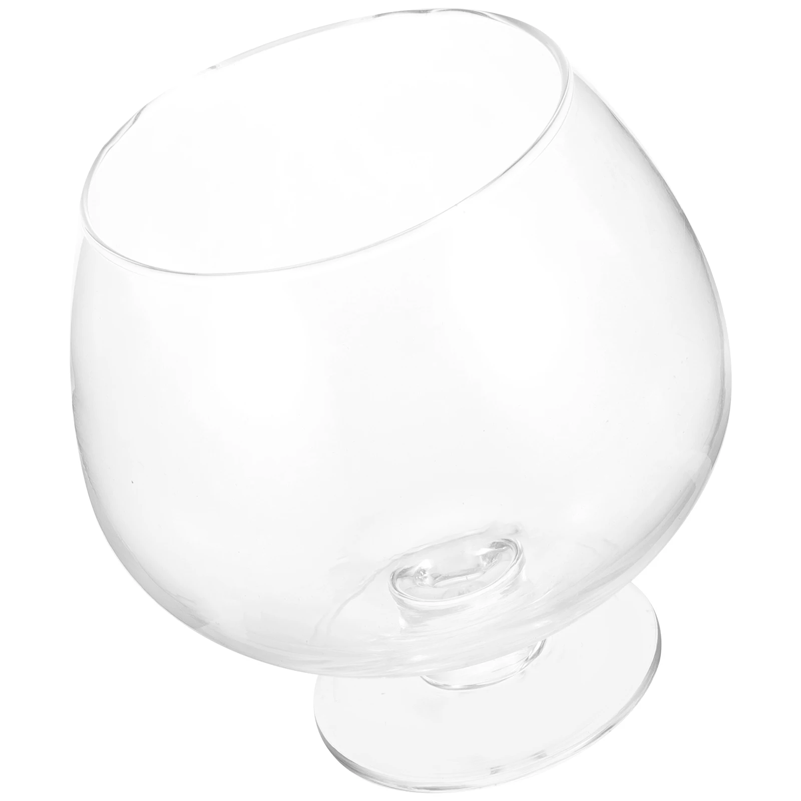 

Large Glass Ice Cream Cup Elegant Dessert Goblet Microwave Refrigerator Safe Serving Bowl for Salad Fruit Pudding Cream