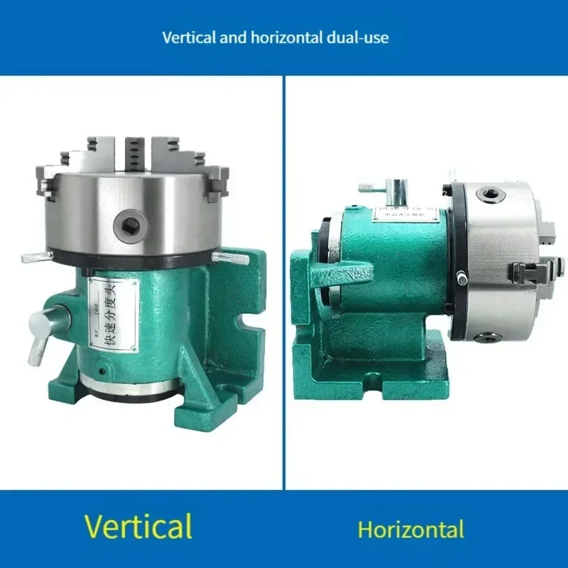 

1pc 6 Inch Quick Indexing Head Milling Machine Universal Drilling Machine Equal Division Indexing Device Chuck Tab