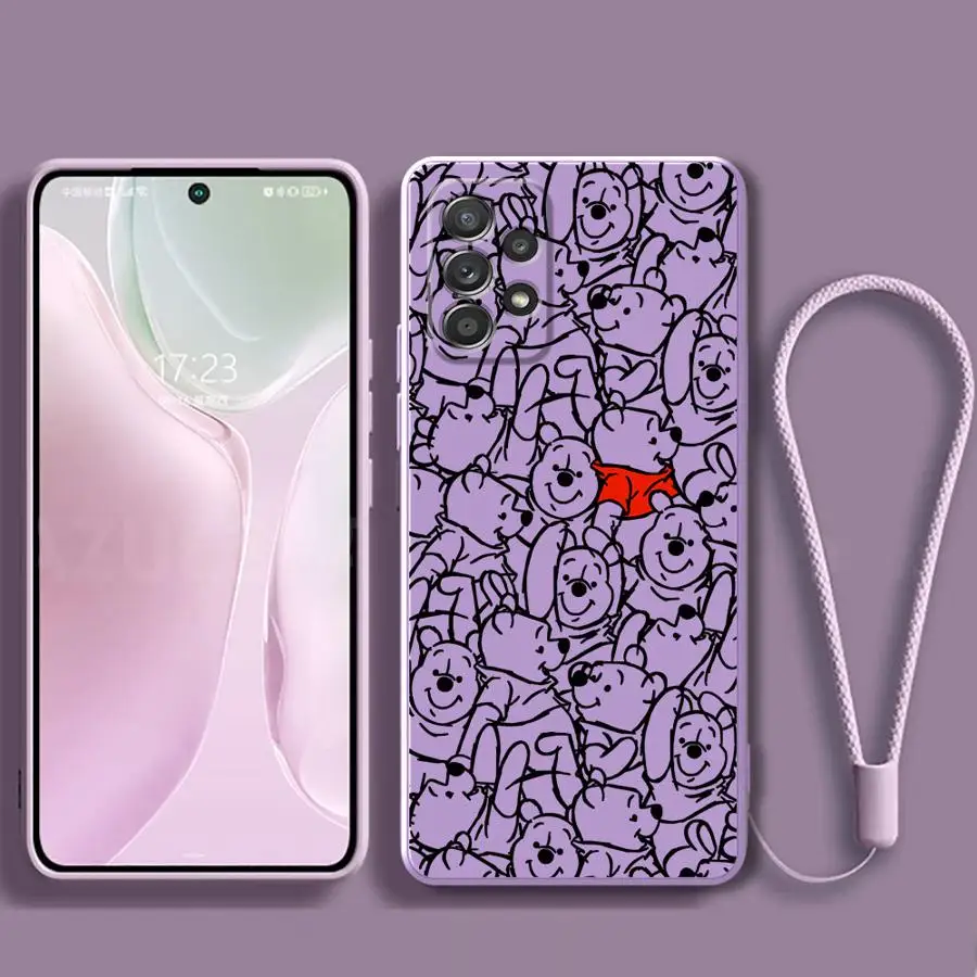 ديزني ويني ذا بوه حافظة لهاتف سامسونج جالاكسي A20s A06 A02s A05 A50 A56 A03 A30s A53 A71 A73 A04 غطاء ناعم